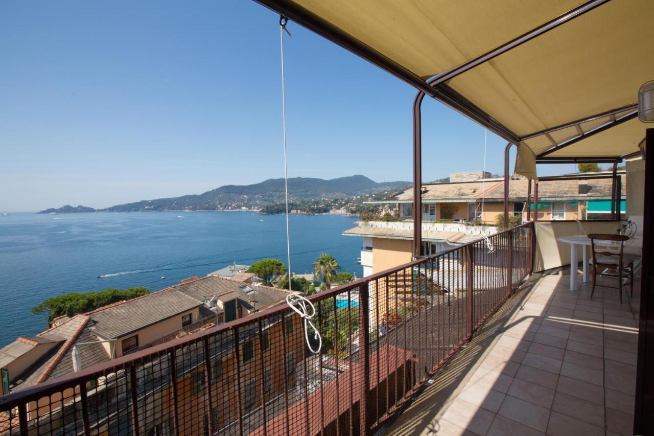 Nautilus Vista Mare Mozzafiato A 180 Gradi- Posto Auto Privato - 2 Camere Matrimoniali Piu 1 Divano Letto Singolo-Sky,Netflix-Wifi 200Mg Rapallo Exterior photo