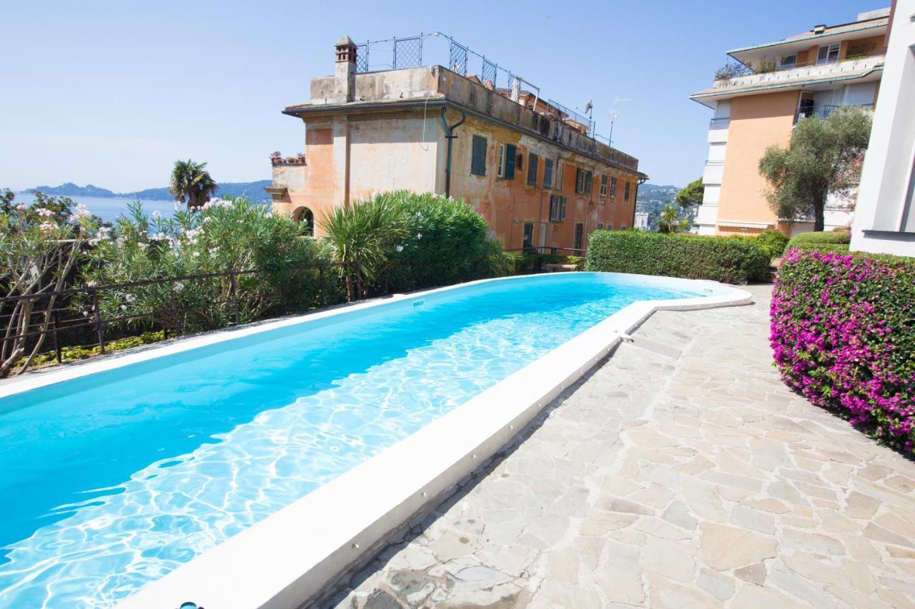 Nautilus Vista Mare Mozzafiato A 180 Gradi- Posto Auto Privato - 2 Camere Matrimoniali Piu 1 Divano Letto Singolo-Sky,Netflix-Wifi 200Mg Rapallo Exterior photo