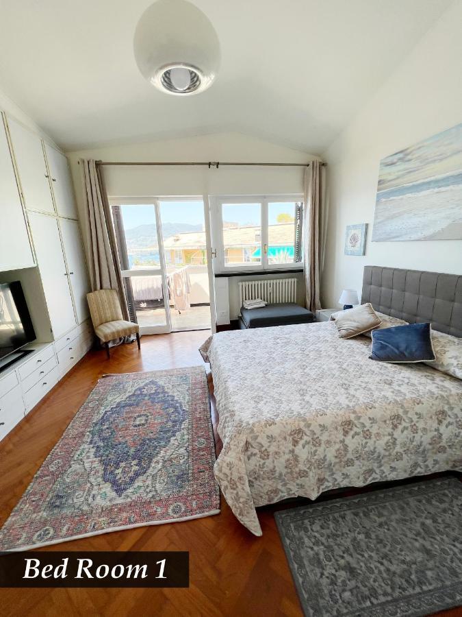 Nautilus Vista Mare Mozzafiato A 180 Gradi- Posto Auto Privato - 2 Camere Matrimoniali Piu 1 Divano Letto Singolo-Sky,Netflix-Wifi 200Mg Rapallo Exterior photo